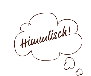 Sprechblase mit himmlisch